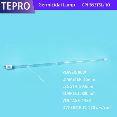 UV light Straght pipe 90W 4-Pins GPH893T5L/HO