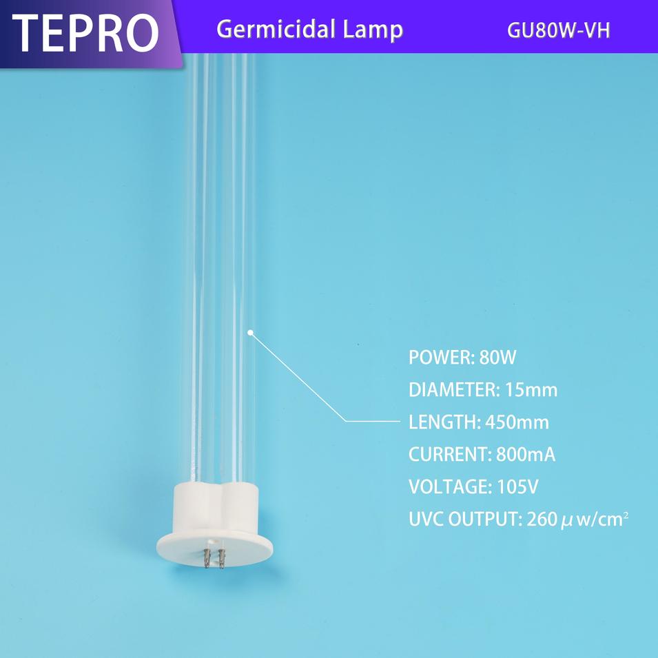 Uv Germicidal Lamps 2G1180W GU80W-VH
