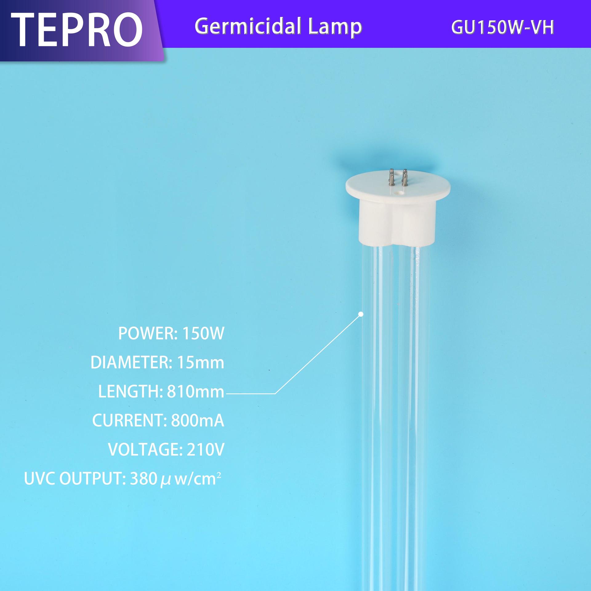 Uv Lamp Double Tube Ceramic 150W GU150W-VH