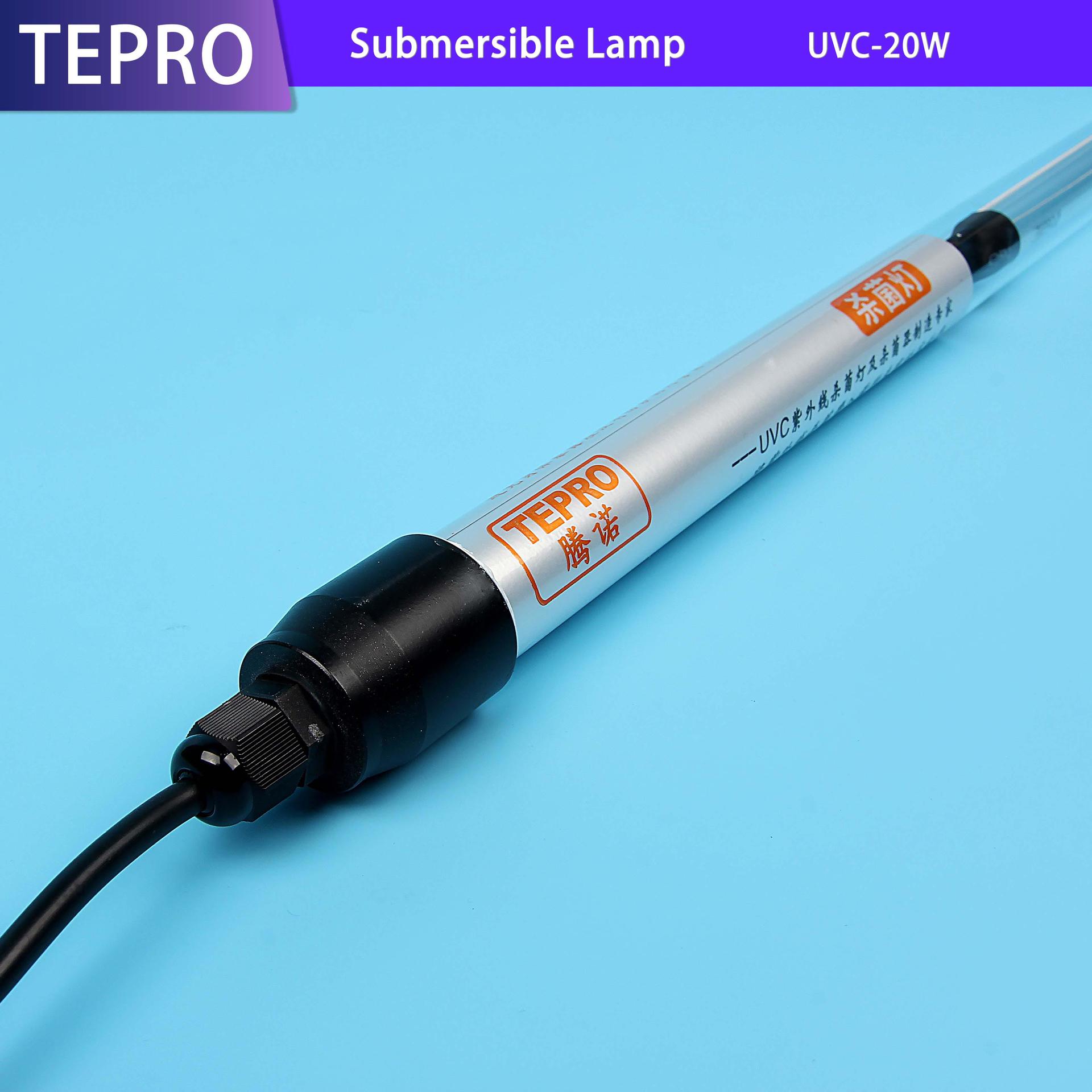 Submarine UV Lamp Diameter 26mm  254nm Ozone free UVC-20W