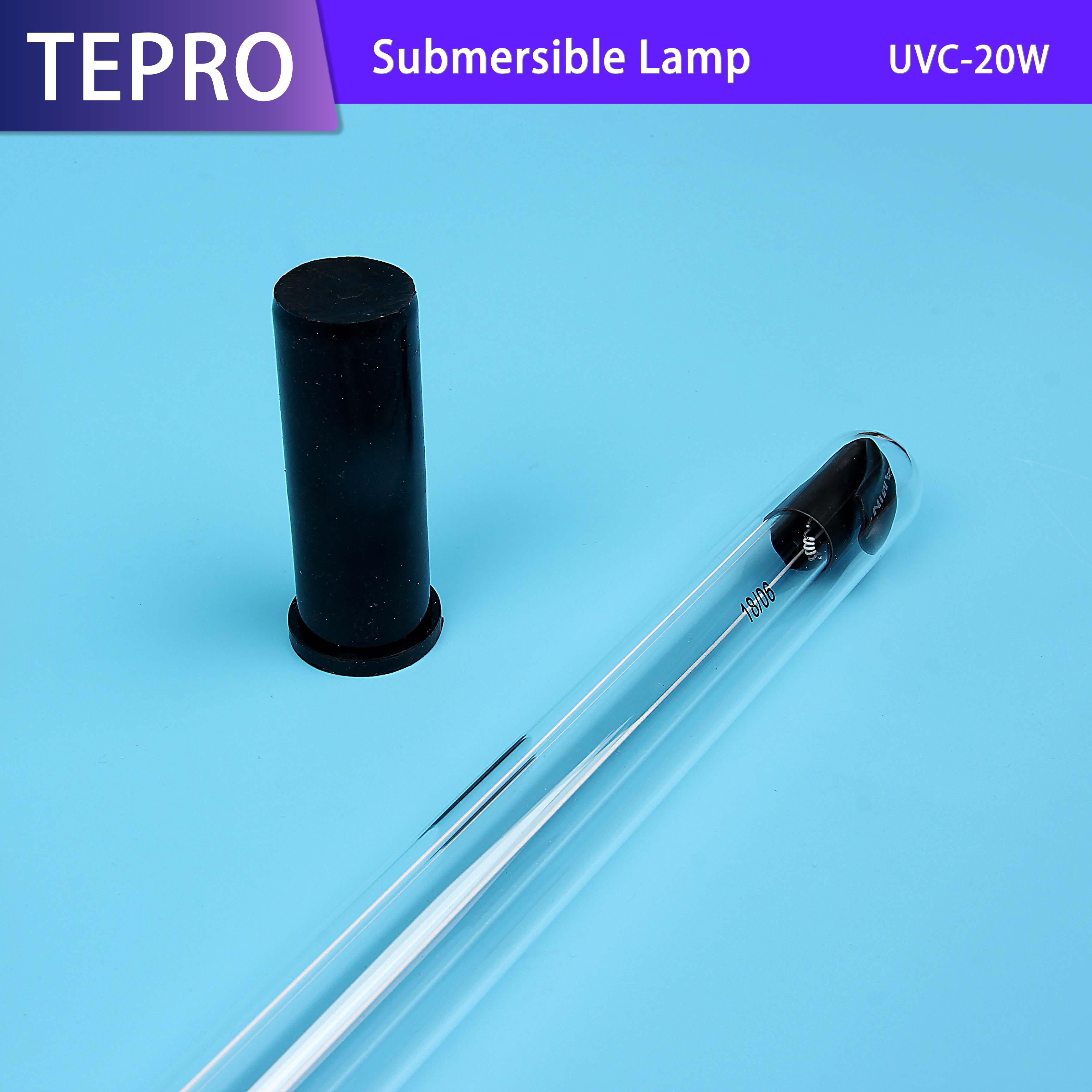 Tepro-Submarine UV Lamp Diameter 26mm 254nm Ozone free UVC-20W-1