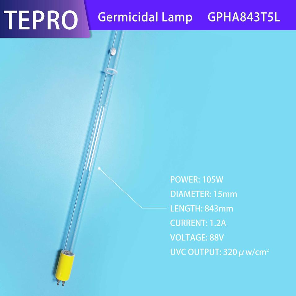 T5 Amalgam UV Lamp 253.7nm 105W