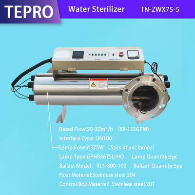 Fish Farm Uv Water Sterilizer TN-ZWX75-5