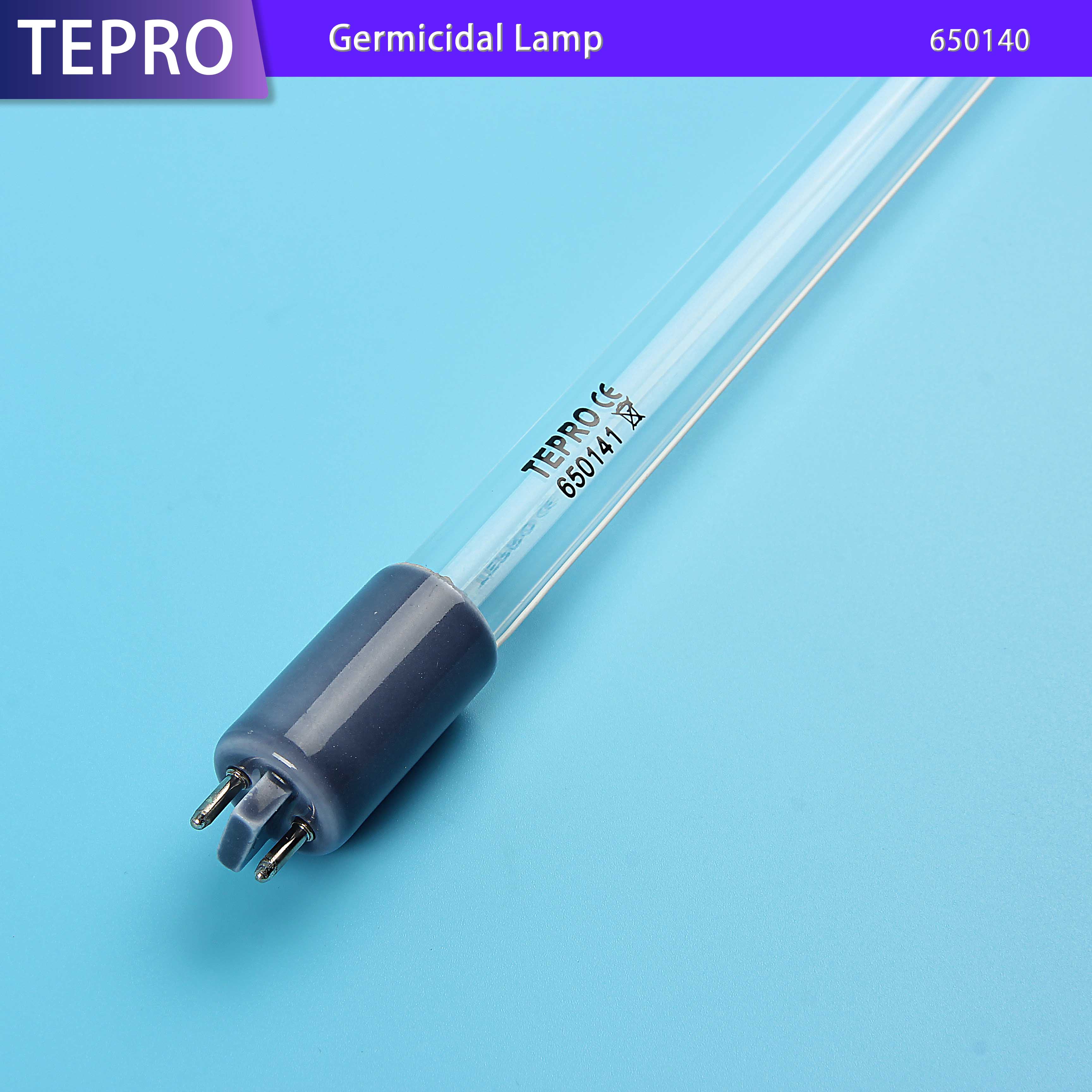 bactericidal ultraviolet lamp single pin customized for pools-Tepro-img