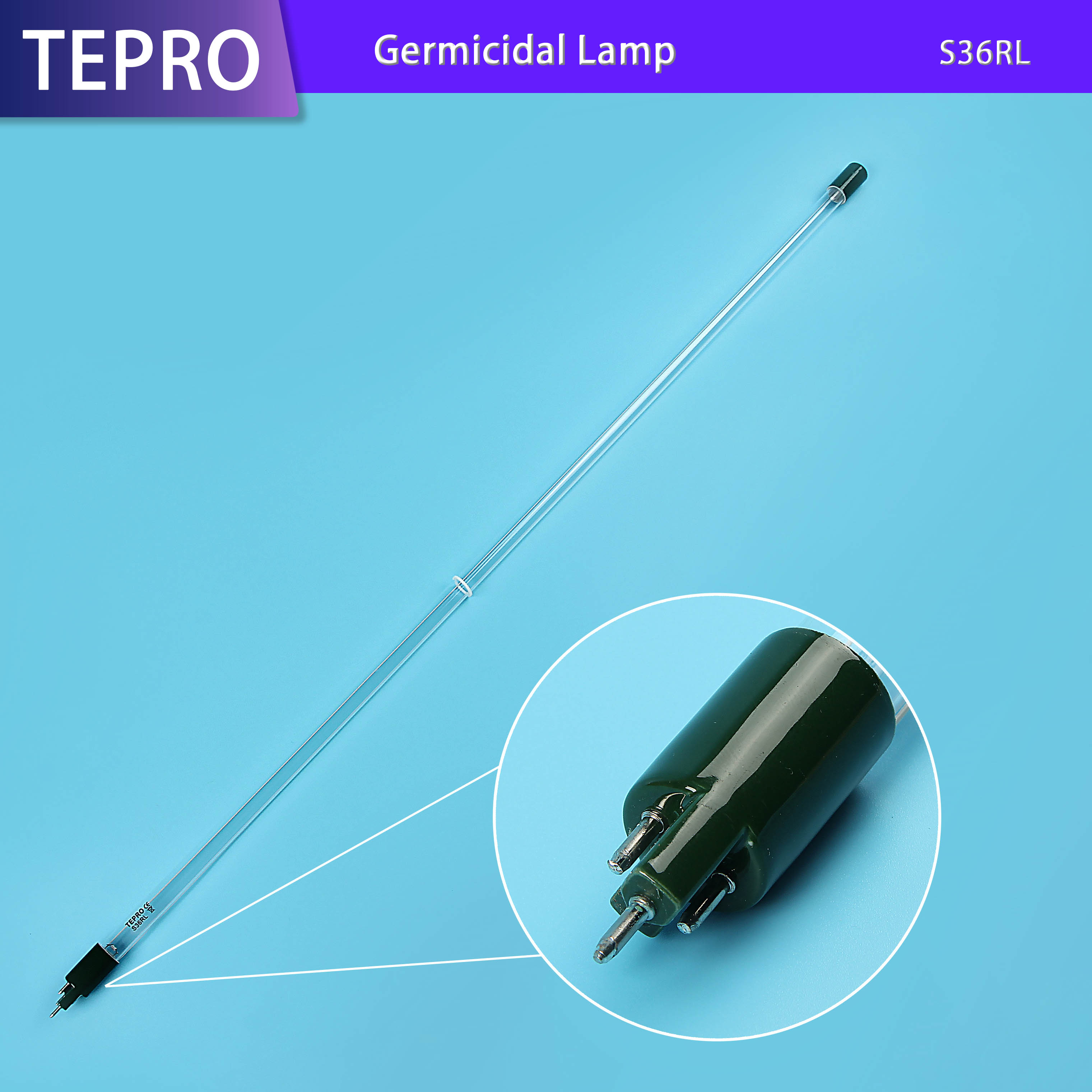 bactericidal portable uv lamp amalgam supplier for fish tank-Tepro-img
