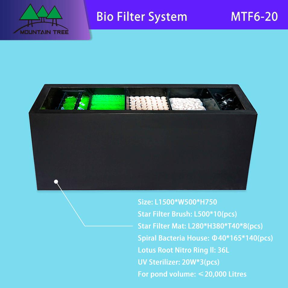 Uv Air Filter Bio Filter System Fish Tank MTF6-20