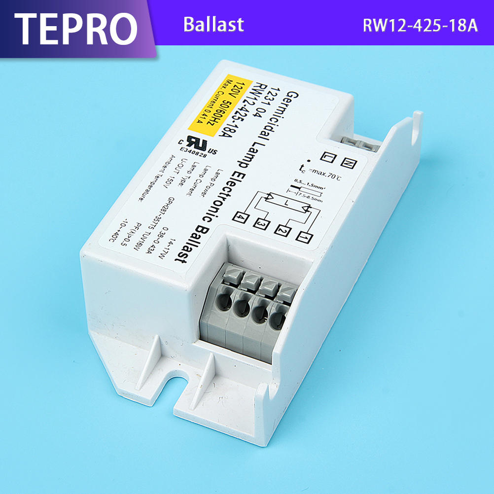 Rapid Start Uv Electronic Ballast UVC Bulb RW12-425-18A