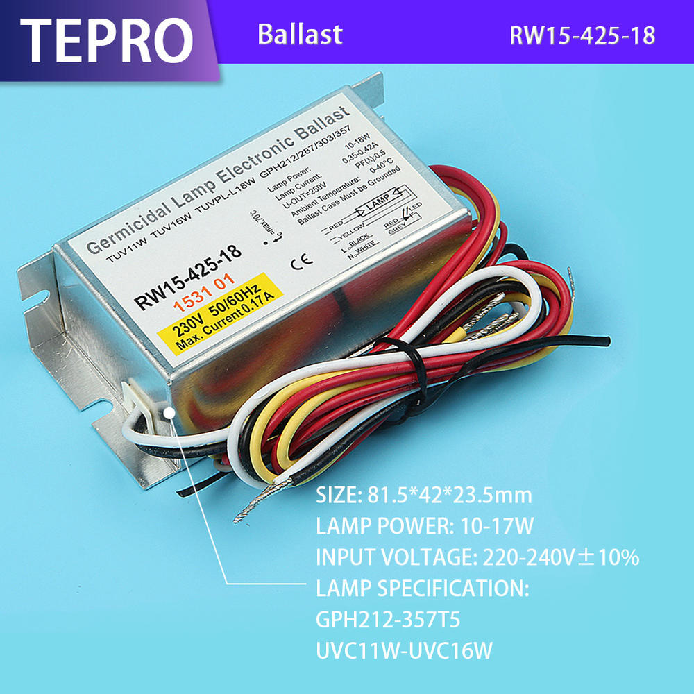 Ultraviolet Ballast Electronic Transformer RW15-425-18